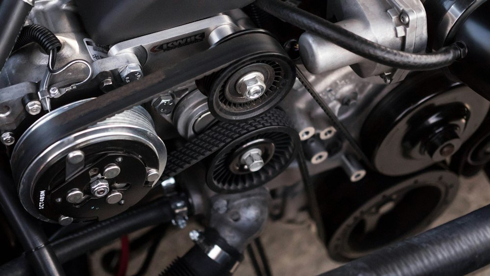 Engine being prepared by our technicians